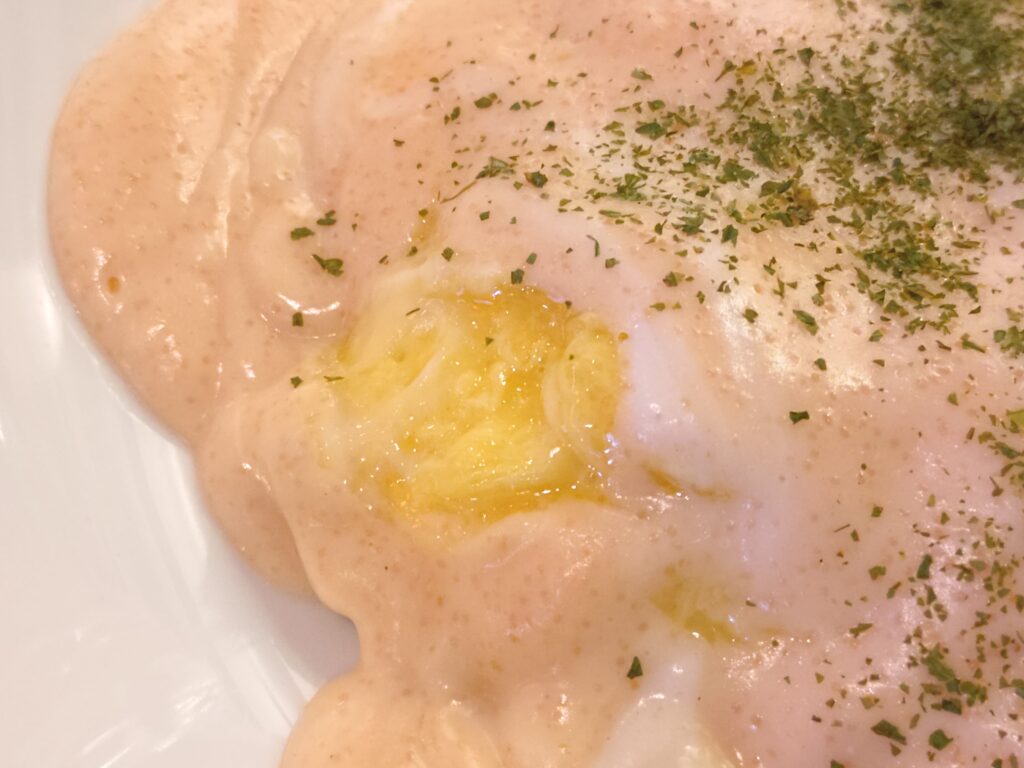 みくるの明太クリームオムライス 明太クリームの拡大